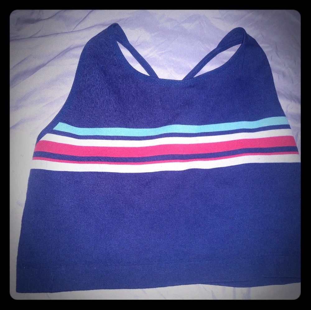 Women's Striped Ribbed Brami - Colsie